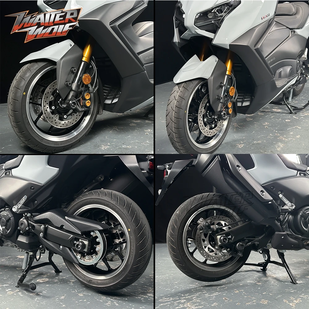 Фото 2025 M6 переднее крыло, брызговик, слайдер вилки для Yamaha T-MAX 560 XP 560 Tech Max, слайдер вилки колесной оси, защита маятника №2
