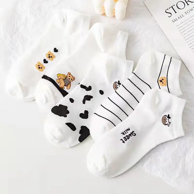 10 Pairs/Lot Spring and Summer Socks Women's Women's Low Tube Socks Thin Boat Socks Women's Socks Low-Top Fashion Women's Socks