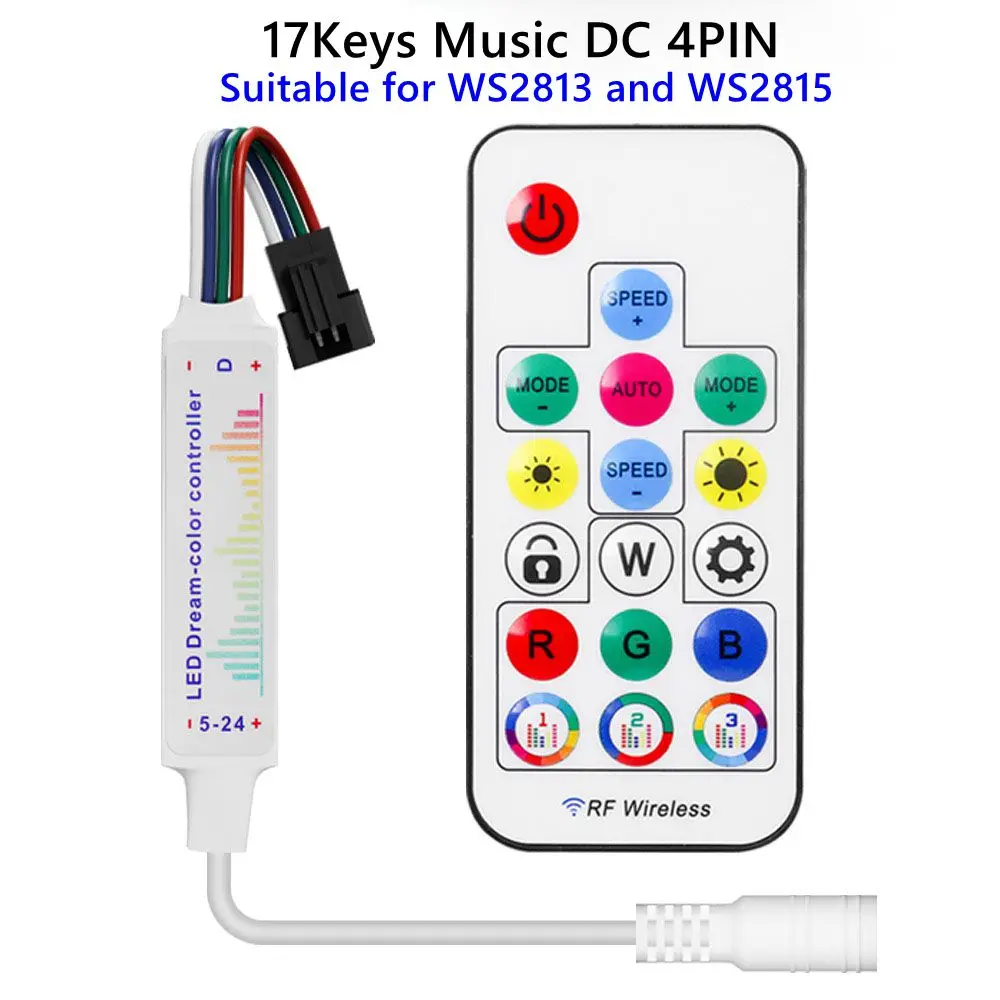 

RGB-контроллер WS2813/WS2815 14/17/21 клавиш