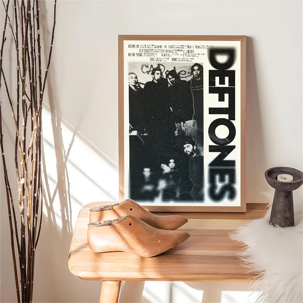 Ретро Deftones плакат наклейка аниме Placa Laminado современный стиль произведения