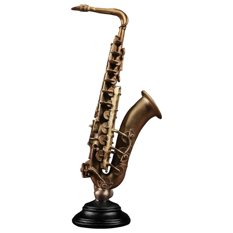 

Home Decor Accessories Decorative Art Statuette Saxphone Model Handicraft Living Room Wine Cabinet Desk Ornaments