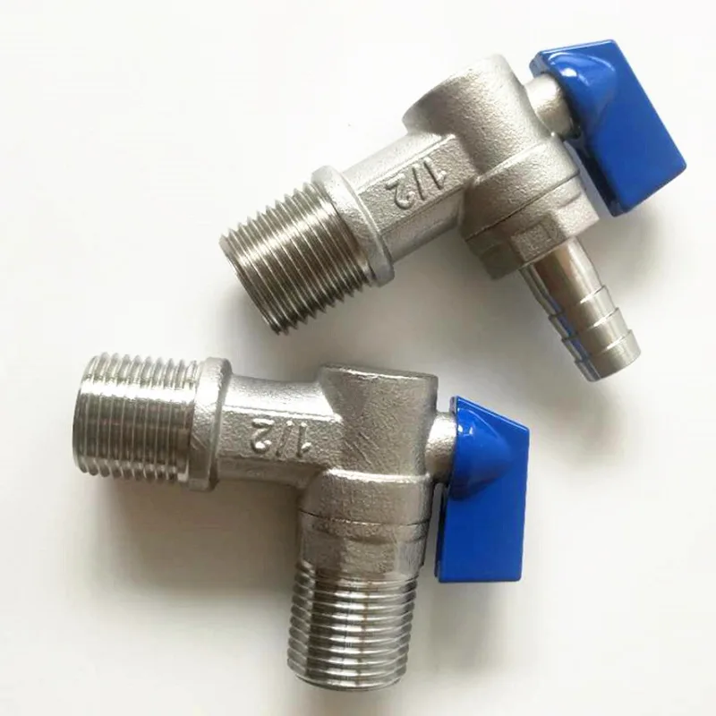 

304 Angle Valve Thickened Body Cold Water and Water Heating Faucet Toilet Thread Valve Switch/Non-Brass