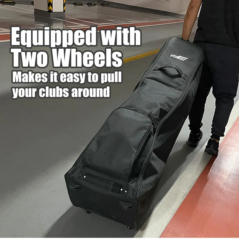 Playeagle Softcase Portable Foldable  Oxford Aviation Golf Club Travel Bag Cover Waterproof  with Wheels Light Weight
