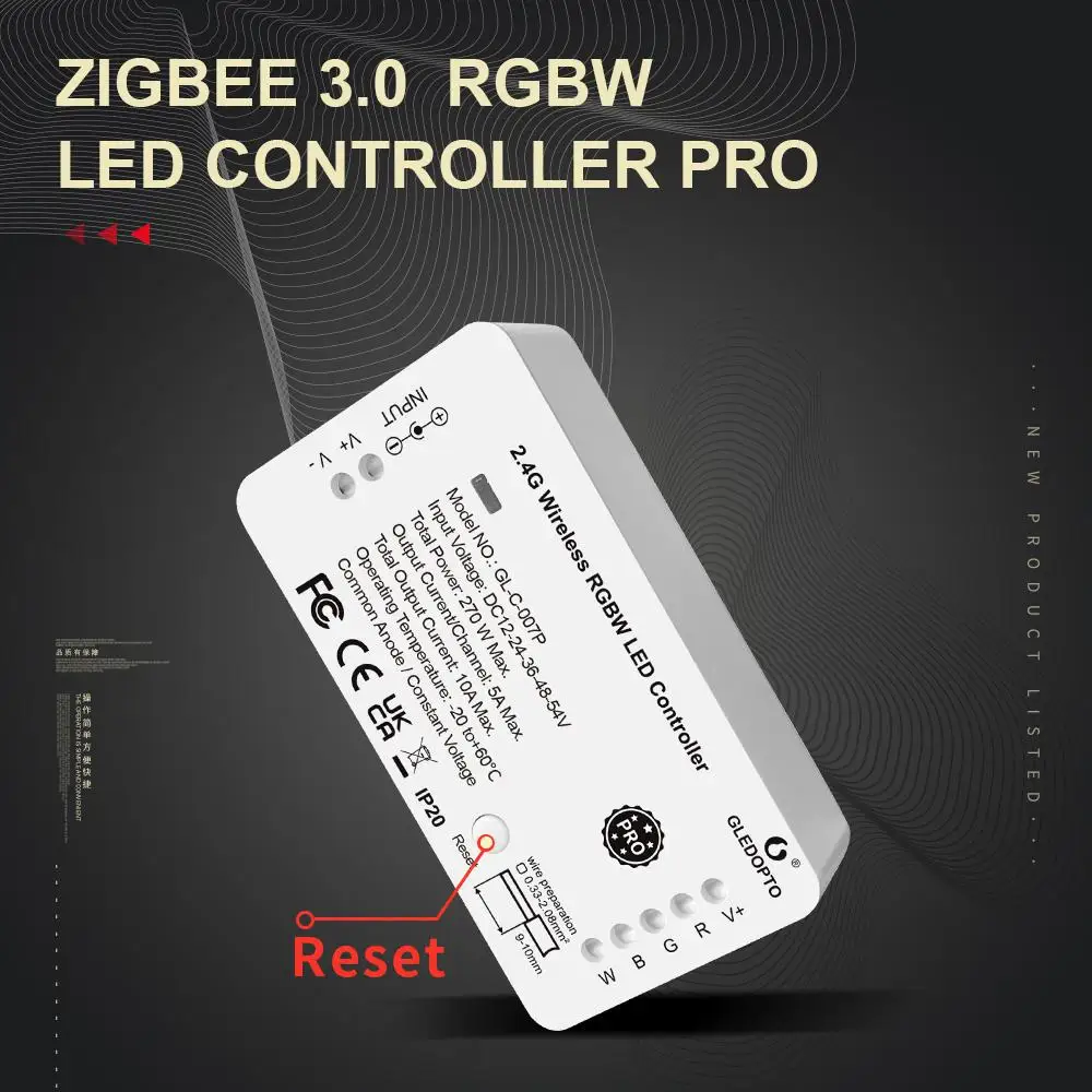 

Graffiti ZigBee Mini Light Band Controller RGBW LED Controller Pro Supports Tuya/SmartThings Application Control