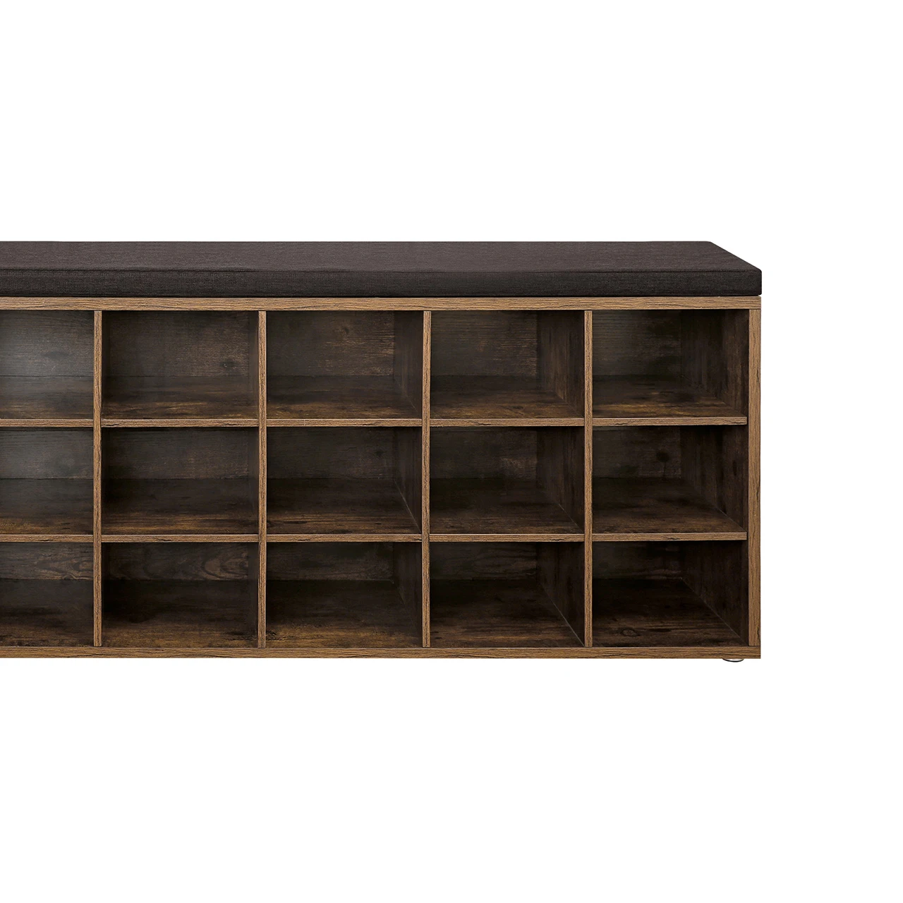 Стойка для обуви VASAGLE скамейка с сиденьем шкаф подушкой 15 открытых отсеков