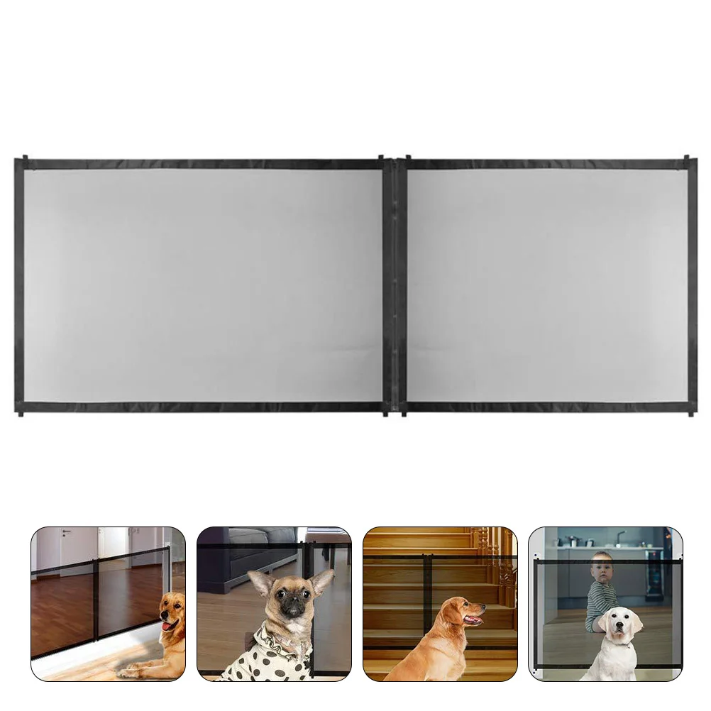 

Dog Gate Mesh Fence Petspet The Door Foldable Safety Interior Indoor Small Guard Safe Puppy Stairs Doorways House