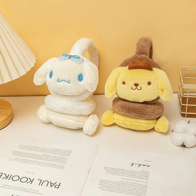 Мягкие плюшевые теплые наушники Sanrio Kuromi Cinnamoroll Melody милые наушники-ушанки зимние