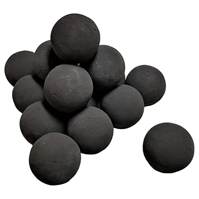

Ceramic Fire Balls For Indoor And Outdoor Fire Pits (Set Of 15 - 3Inch Diameter)-FS-PHFU