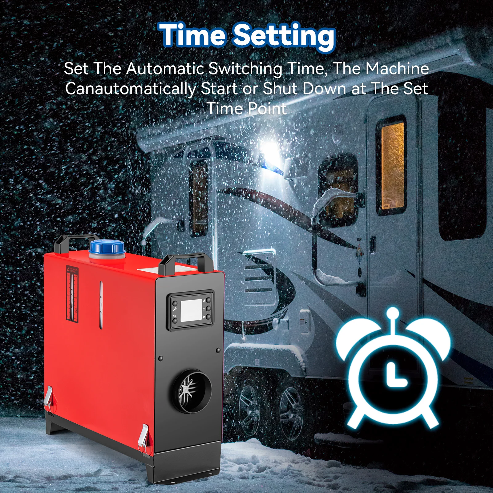 5 кВт/8 кВт все в одном 12 В дизельный воздухонагреватель с ЖК-дисплеем