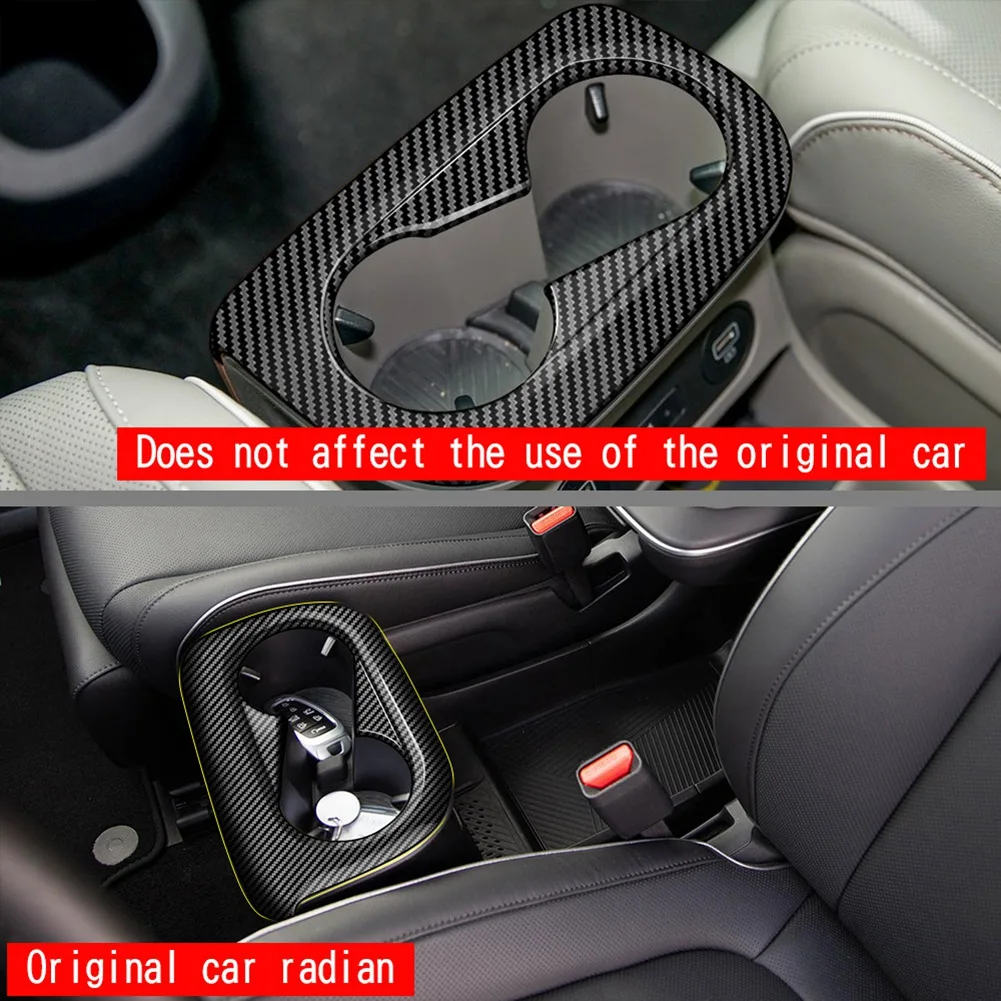 Автомобильная центральная консоль из углеродного волокна держатель стакана для