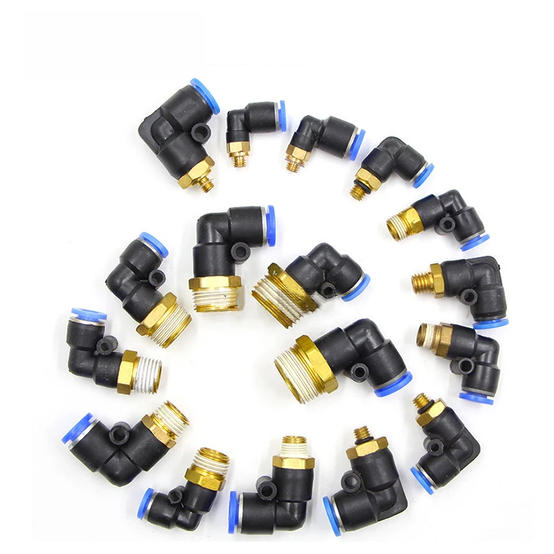 PL колено 50 шт. в партии 4-M5 6-M5 БЫСТРОРАЗЪЕМНАЯ воздушная арматура 1/8 &quot1/4&quot 3/8