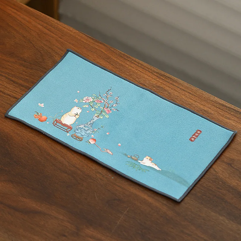 Хлопковые чайные салфетки в китайском стиле