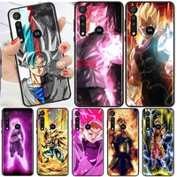 Dragon Ball Black Goku For Motorola Moto G60 G60S G50 G40 G10 E7i E6S Power Edge E20 2021 Pro Black Phone Case