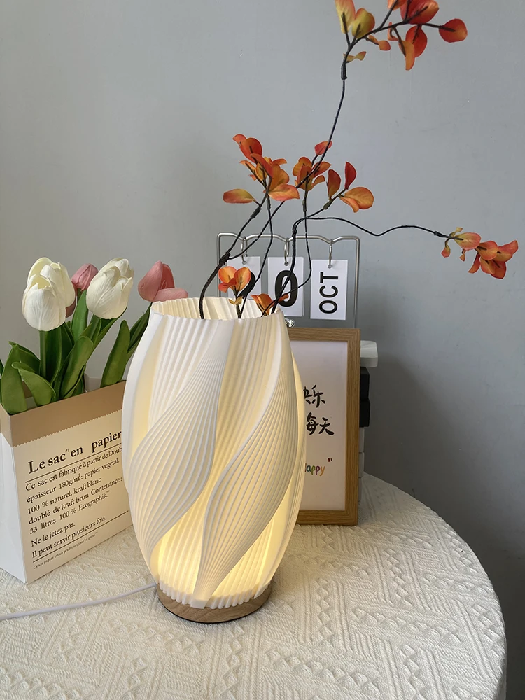 Современная 3D-печать PLA пластиковая настольная лампа для гостиной кабинета