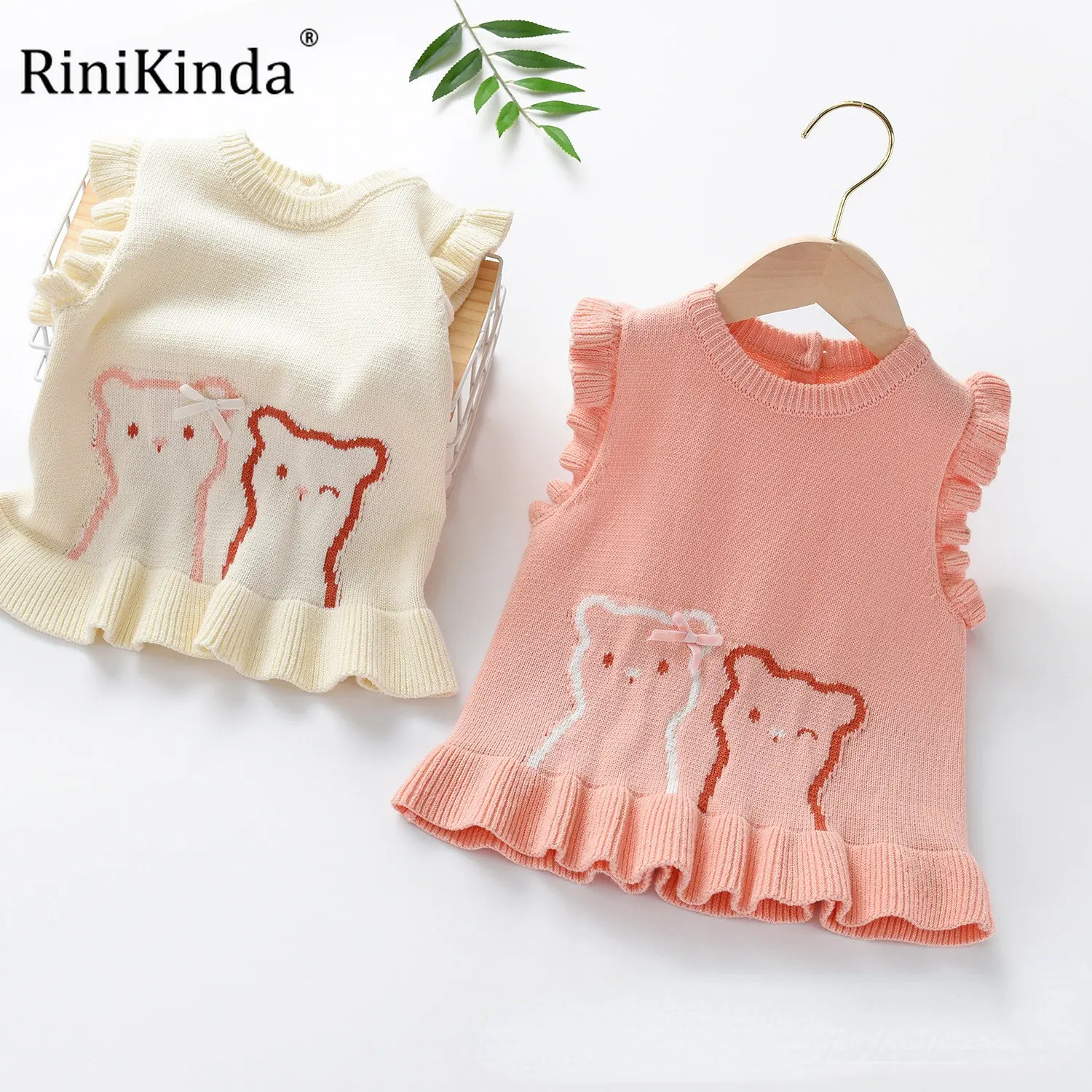 

Детский пуловер rinikind для девочек, жилет для девочек, свитер, детский вязаный жилет, свитер для младенцев, верхняя одежда, жилет, Детское паль...