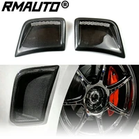rmauto real carbon fiber car front bumper side air vent intake trim racing grills car accessories for subaru wrx sti 2008 2014