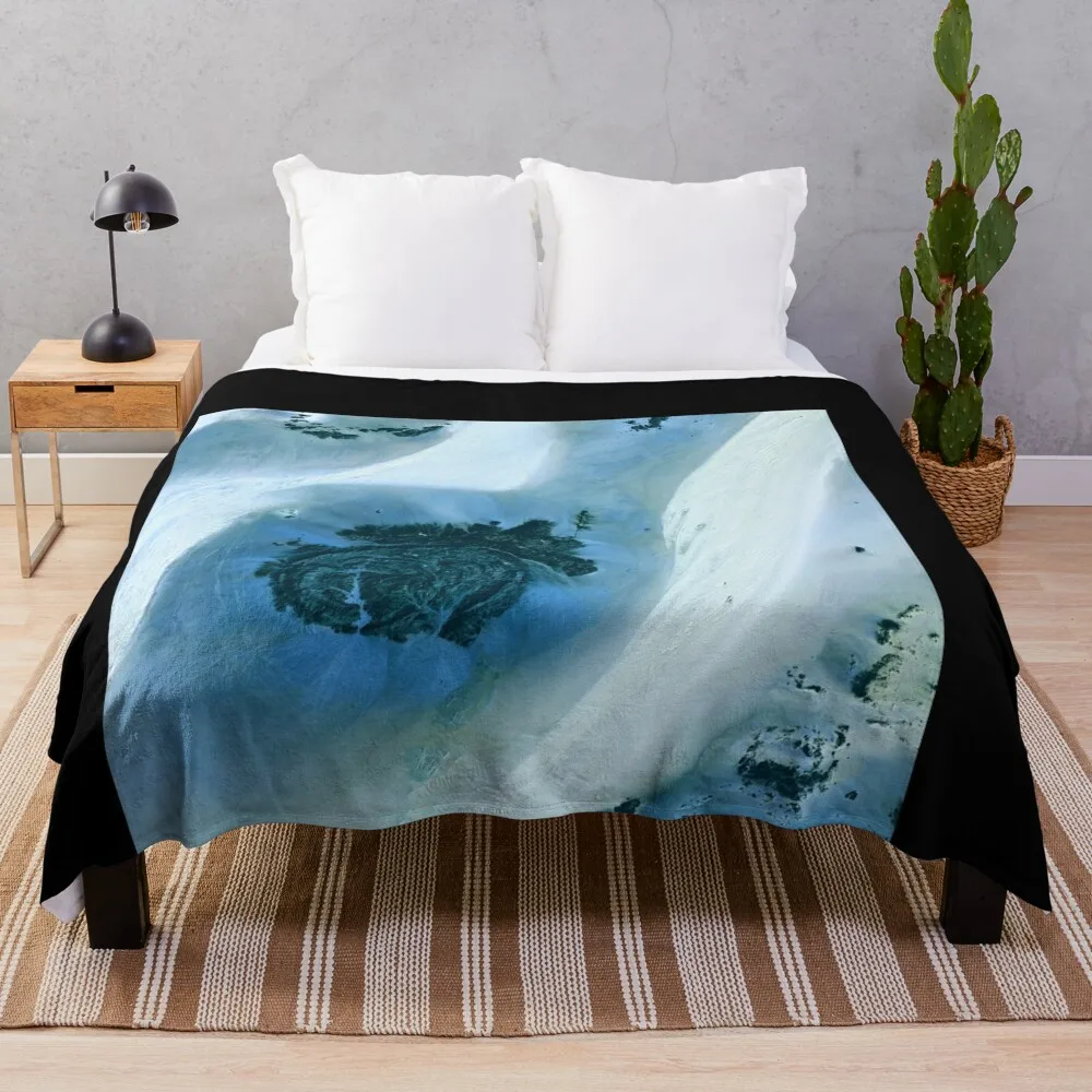 Libyan Desert outcrop спутниковое изображение (F001/0451) Одеяло Тонкие одеяла и Polar Luxury Brand