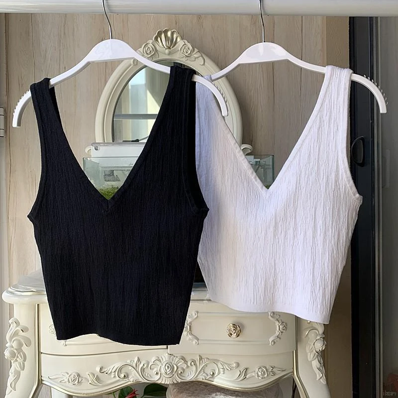 

Женский приталенный жилет с V-образным вырезом, плиссированный дизайнерский жилет, майки, топы