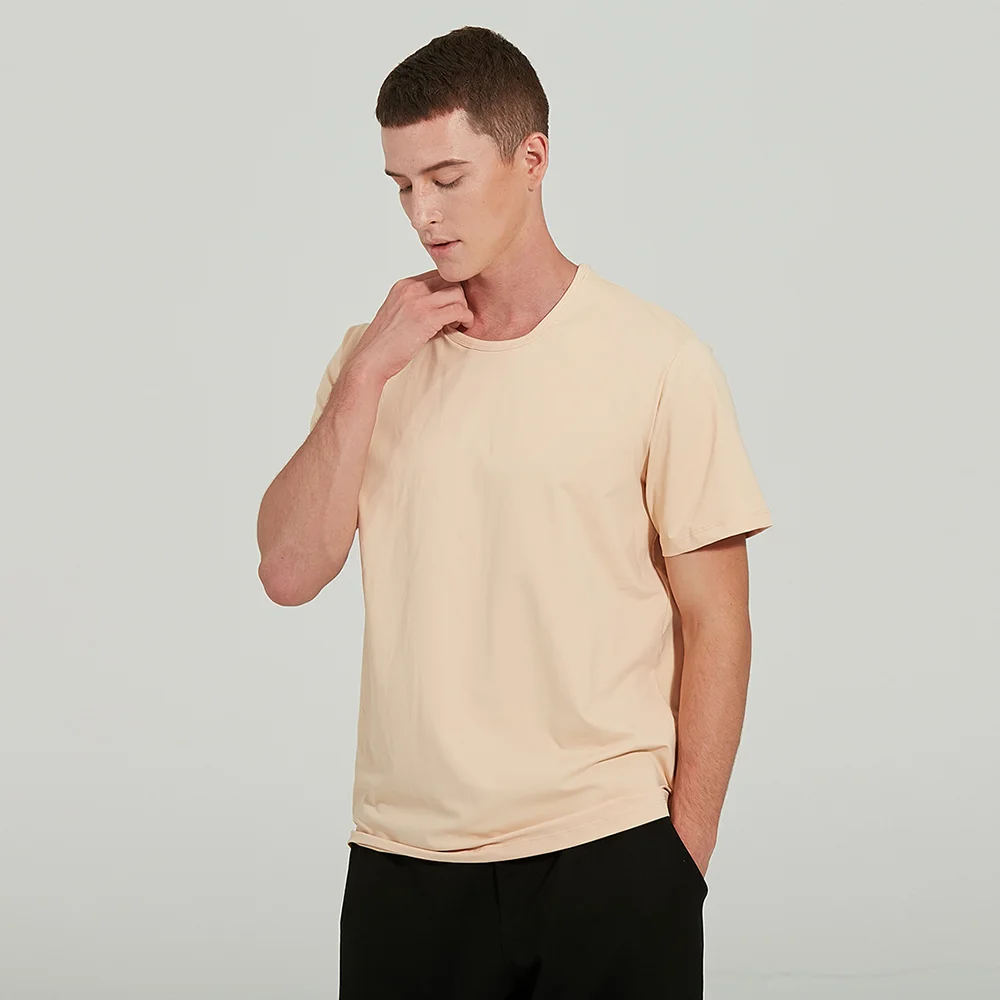 LuluMens Tennis Sports and Leisure Training and Exercise Golf Wear Men T-shirt Outdoor Jogging Gym Solid Women's Golf Clothing