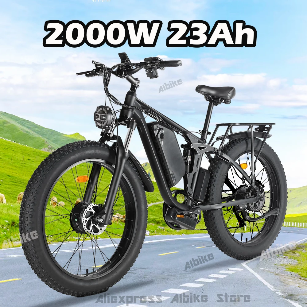 Электрический велосипед с толстыми шинами для взрослых 48 В 23 Ач электрические