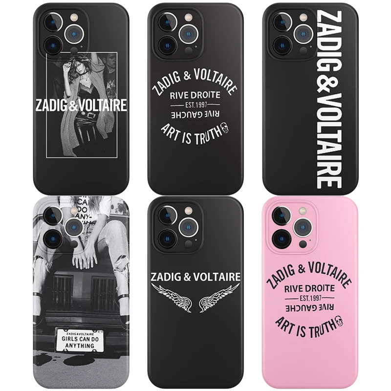 

Zadig-Voltaire Soft Silicone Phone Case for Iphone 11 12 13 Pro Max Mini 7 8 6 6sPlus Xr X Xs SE Cover Coque Fundas