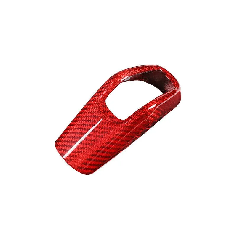 

Gear Handle Cover Gear Head Decorative Carbon Fiber Interior Red Vehicle