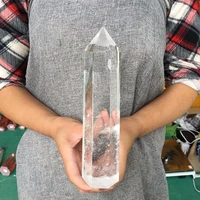 1000 1200g big size clear melting stone quartz obelisk crystal wand point healing fengshui for home decoration