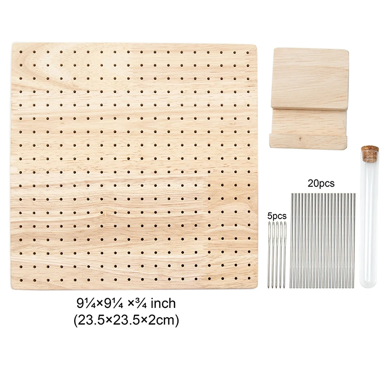 

Wood Crochet Blocking Board Kit With Stainless Steel Rod Pins For Knitting Granny Squares Crochet Board Crafting Lovers Gifts