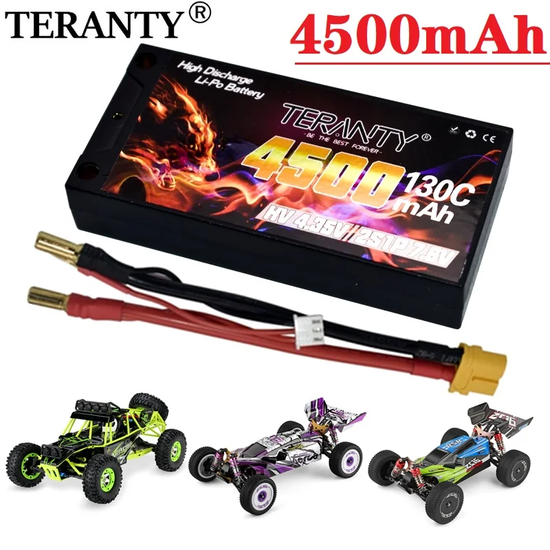 

Оригинальный аккумулятор TERANTY 7,6 В, 4500 мАч, макс. 260C HV Short Lipo 2S, аккумулятор RC 130C с пулей 5 мм, детали для автомобилей, грузовиков, лодок