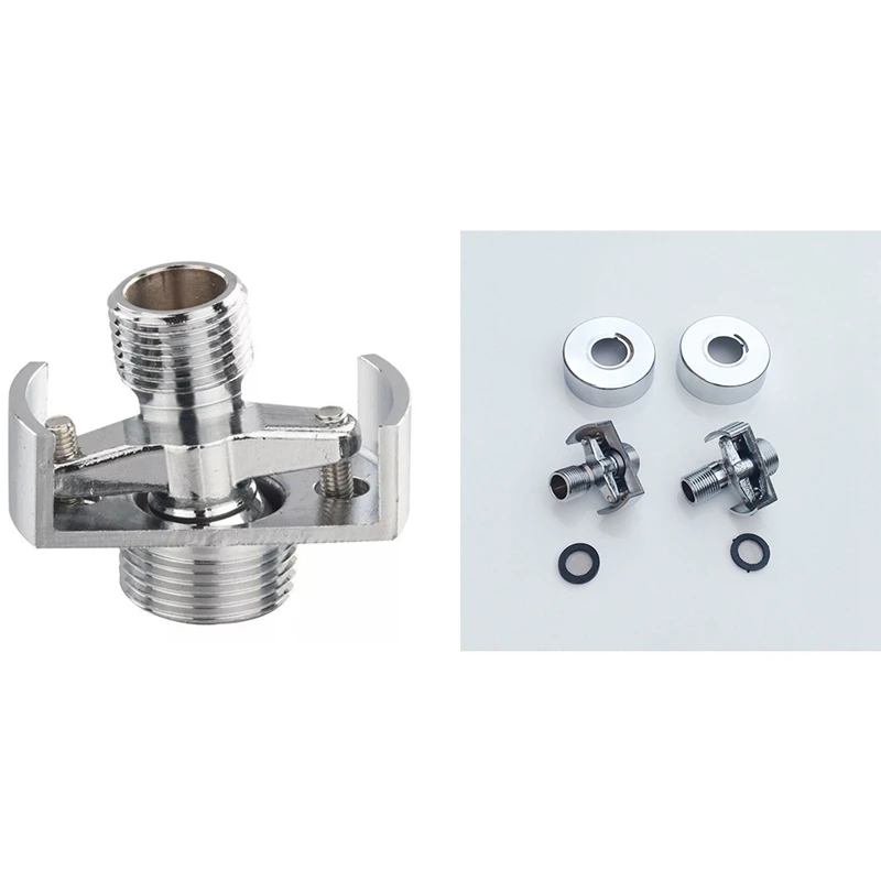 

Adjusting the Angle of Intake Pipe Copper Shower Head Angled Curved Foot Eccentric Screw Corner Faucet Accessor