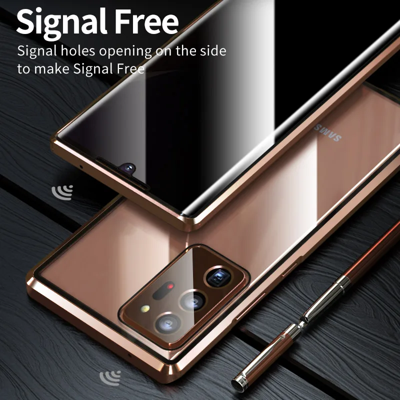 

Anti peeping privacy Glass case for Samsung Galaxy Note 20 Ultra case Metal Magnetic case for Samsung Note 20 360 full cover