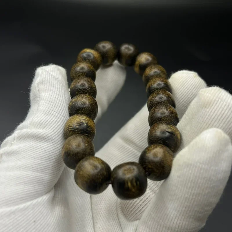 Серия Xingzhou пара из агарового дерева деревянный культурный артефакт бусины Будды