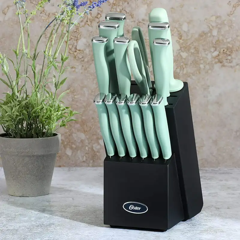 

15 Piece Stainless Steel Blade Cutlery Set in Mint