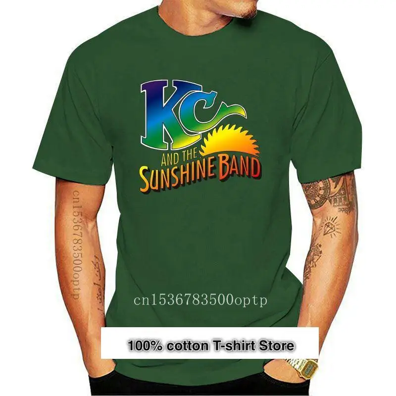 

Camiseta negra de banda de música para hombre, camiseta de talla S a 3XL, Top de alta calidad, KC And The Sunshine, novedad