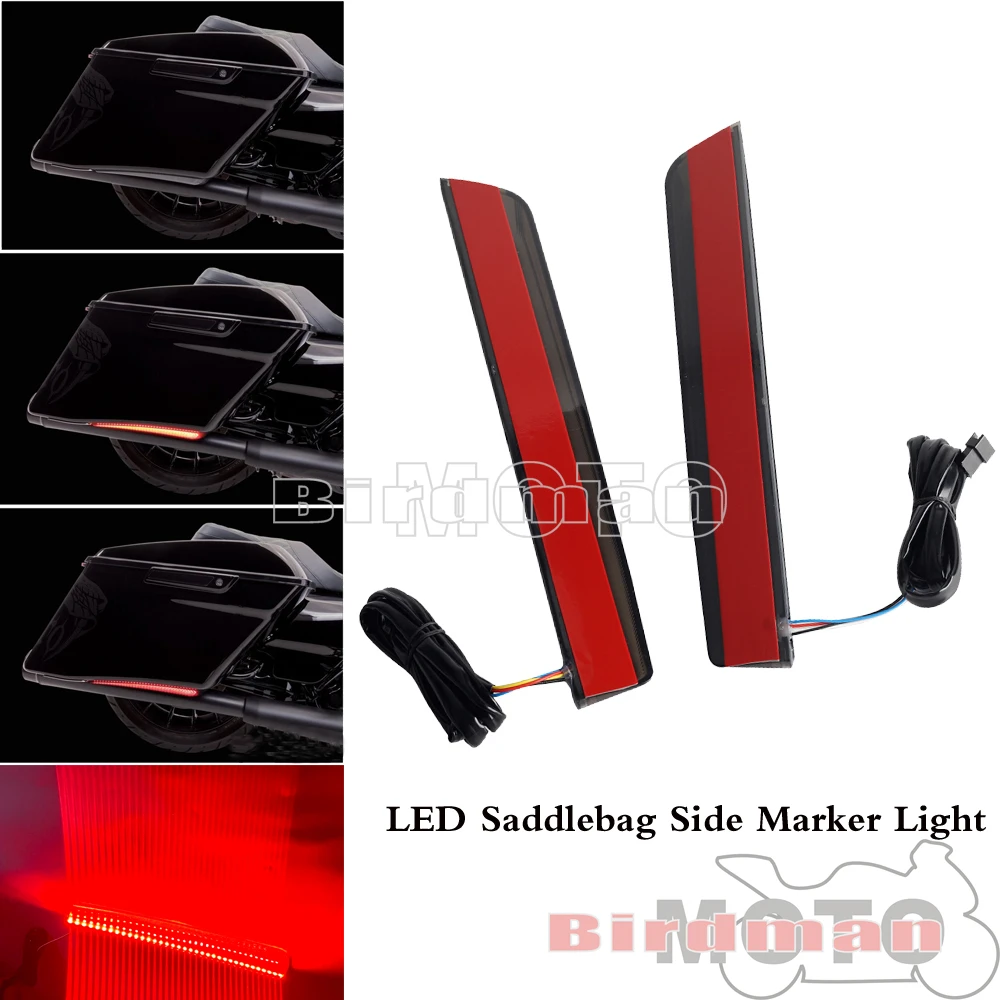 

Сиденье для мотоцикла, удлиненные бокосветодиодный светодиодные лампы для Harley Touring FLHT FLHX FLHXS FLTRX FLTRXS FLHR FLHRSE 2014-позже