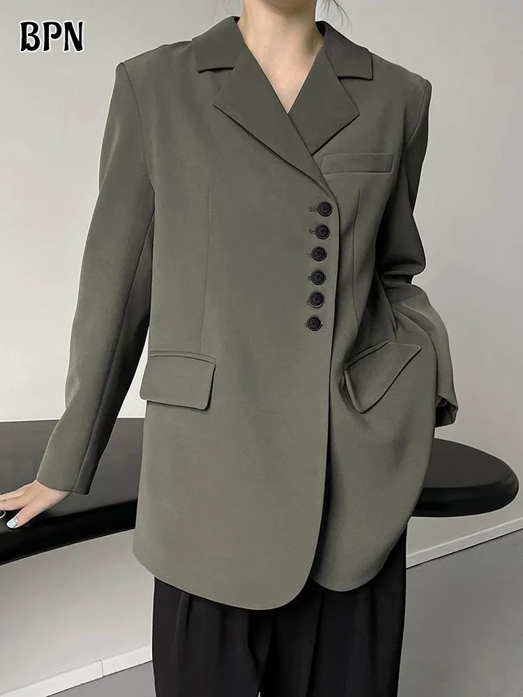 Блейзер Женский однобортный с отложным