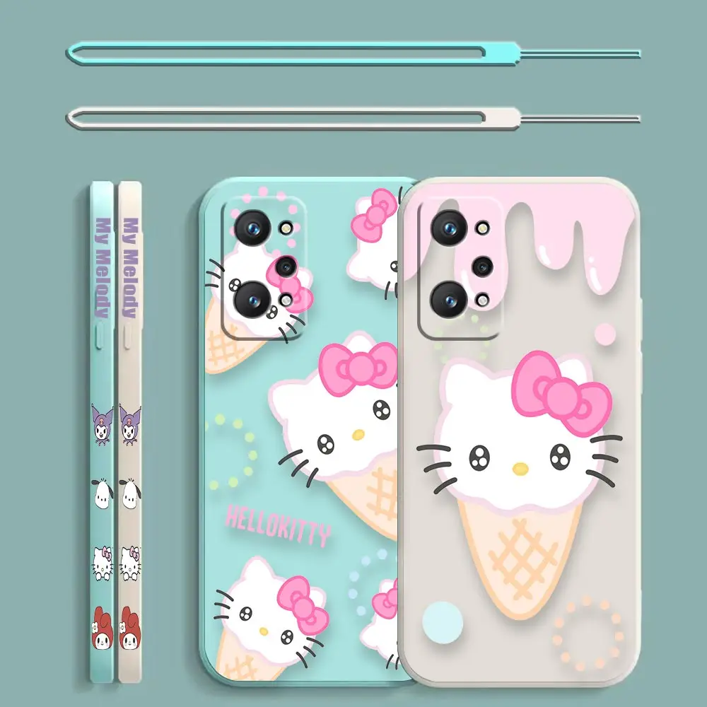 

Cute Kitty My Melody Anime Case For Realme C35 C33 C31 C30 C21 C21Y C20 C15 C12 C11 C3 C2 Narzo 50 50A 50I 30A Pro 5G Cover Capa