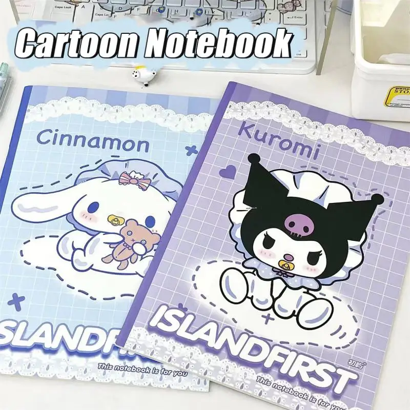 

Kawaii Sanrio Hellokitty Kuromi записная книжка Cinnamoroll Melody мультфильм блокнот паста блокнот канцелярские принадлежности студенческий подарок на день рождения