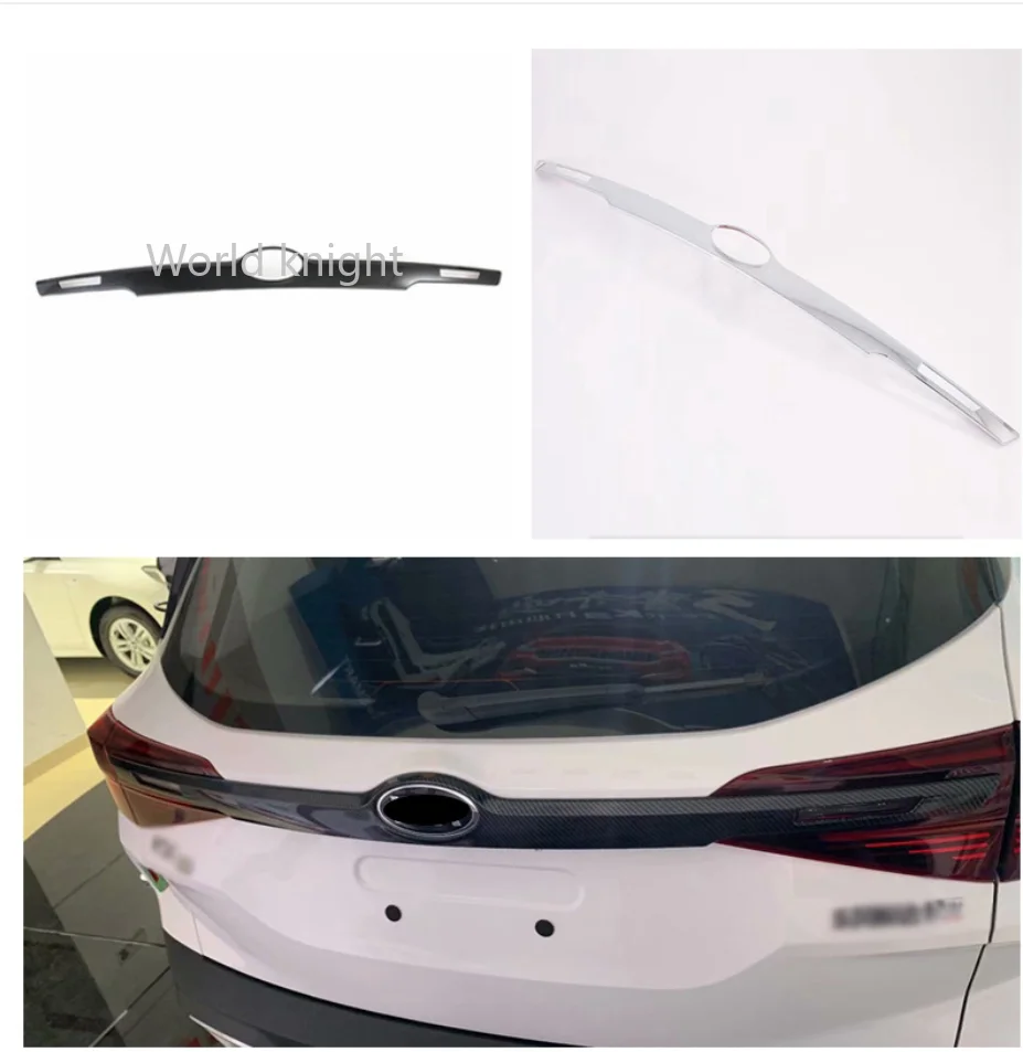 

CarMango для Kia Seltos 2019-2021, автомобильные аксессуары, задняя дверь, фоторамка, наклейка, крышка, Внешнее украшение