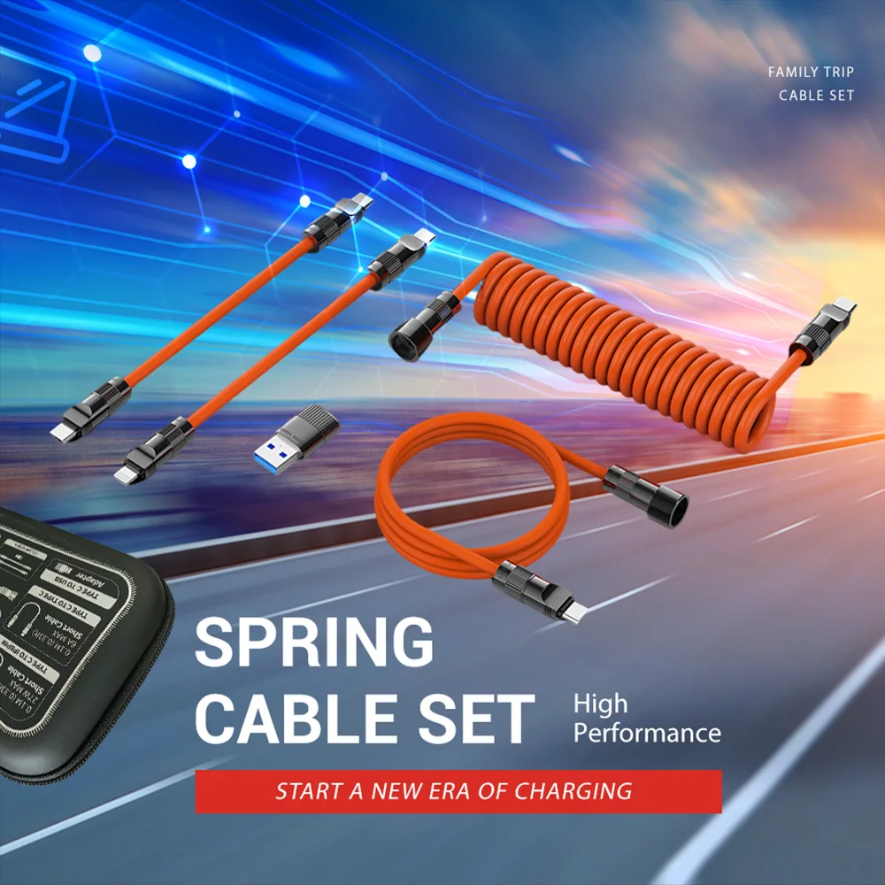 

Набор кабелей для быстрой зарядки, 120 Вт, Тип C, для игр, для Xiaomi, Samsung, OPPO, VIVO, зарядное устройство для телефона, USB C кабель для поездок