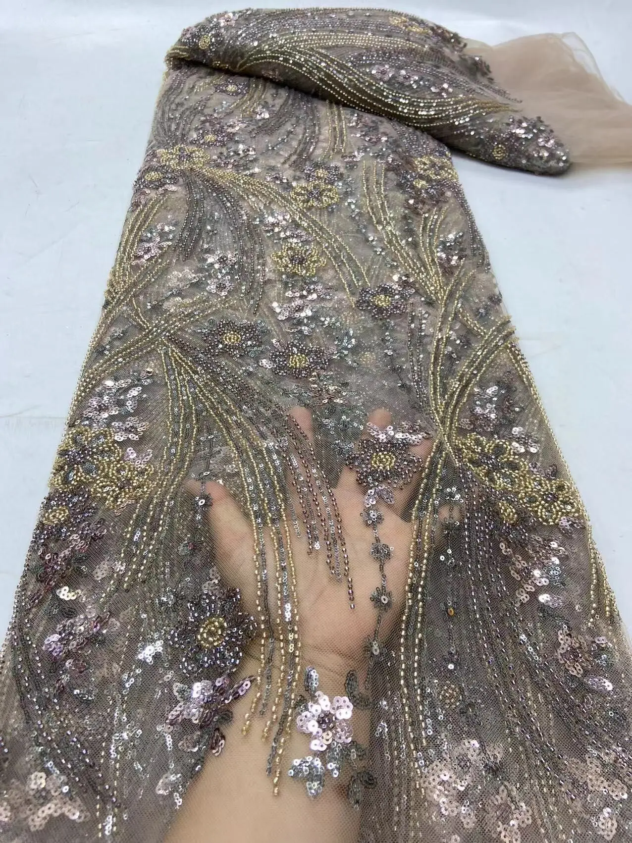 5 ярдов Африканская Хлопковая кружевная ткань 2024 Высококачественная швейцарская