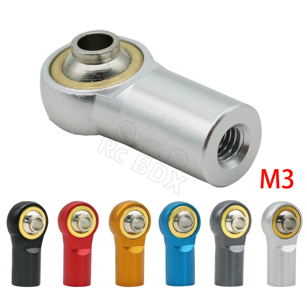

Free Shipping 16pcs/lot Aluminum alloy M3 Trolley head Link Ball Joint Rod End for RC Crawler length 20mm SCX10 D90 D110