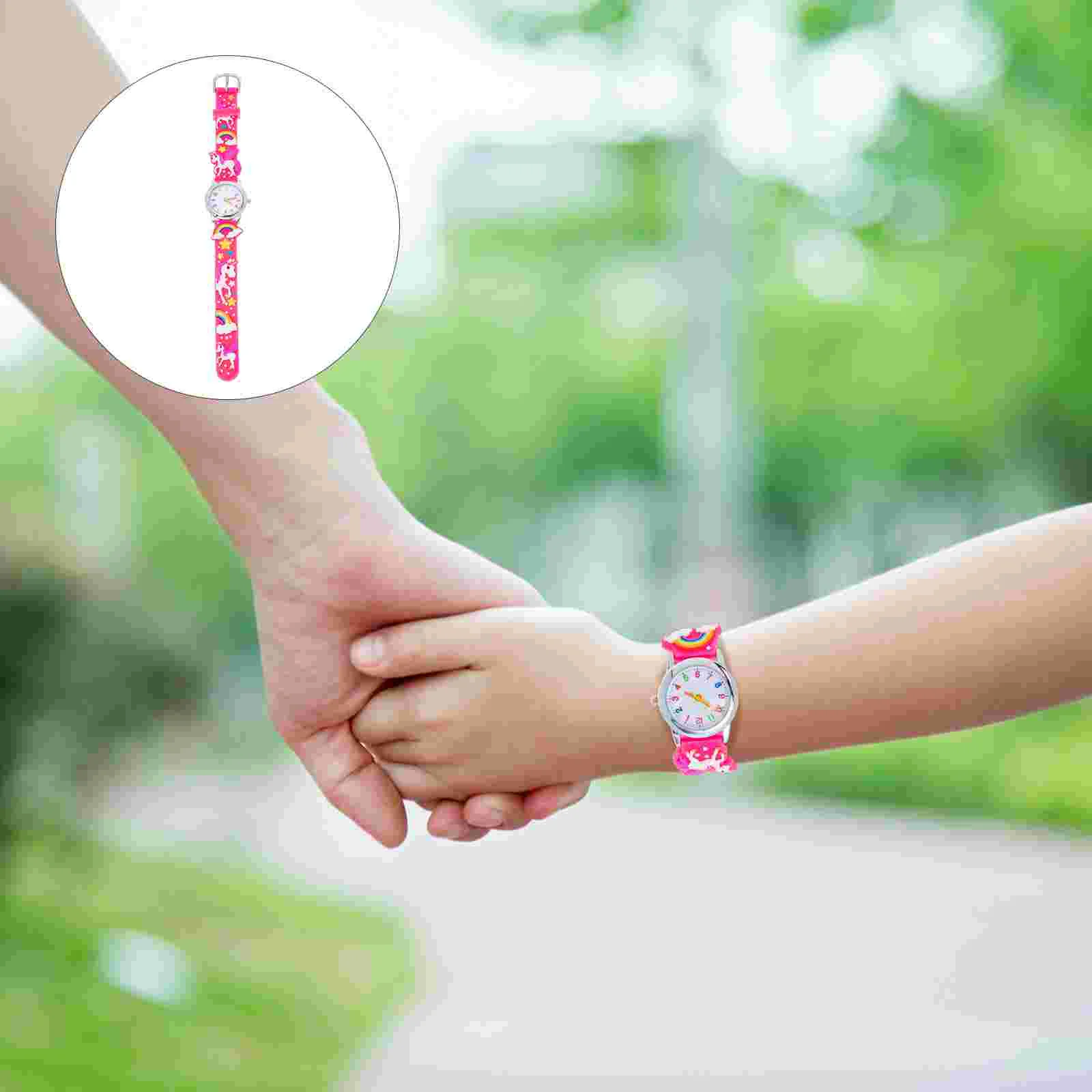 

Часы, детский подарок, 3d-проекция, Мультяшные детские наручные часы для друзей, маленьких девочек, детей, студентов