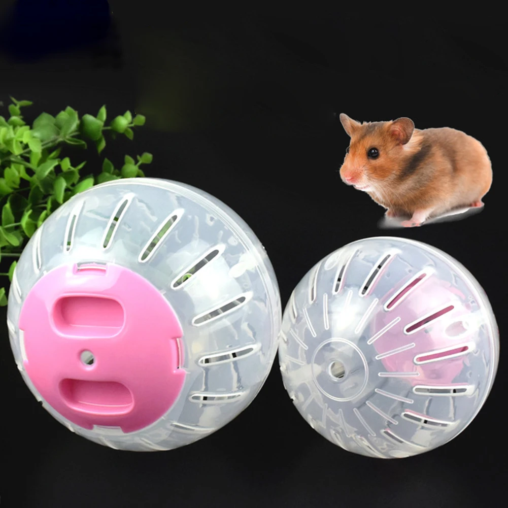

Mini Plastic Funny Hamster Running Toy Silent Rotatory Jogging Wheel Chinchilla Pet Gerbil Exercise Sport Ball for Small Animals