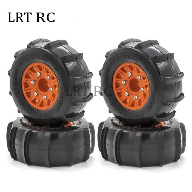 

4PCS 1/10 Sand Wheel Short Course Tires for RC Buggy Truck HQtoys 727 REMOHOBBY Traxxas Slash Trx4 Vkar V1 Arrma HSP HPI Tamiya