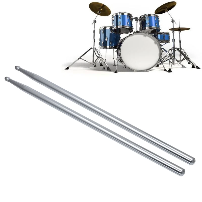 

5A Aluminium Alloy Drum Sticks for Dumb Drum Pad and Jazz Drum Practicing Strength Endurance Exercises