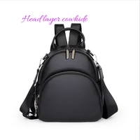 womens genuine leather bag top layer cowhide backpack fashion versatile ladies one shoulder messenger bag leisure travel bag