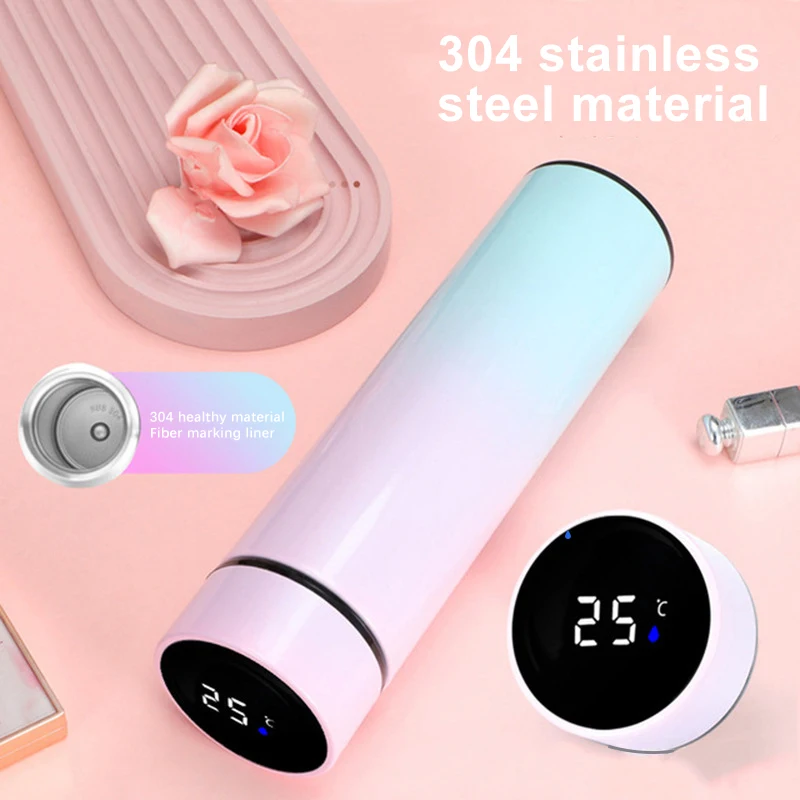 

Tumbler Water Bottle Thermos Temperature Display Water Bottle Vacuum Flasks Thermoses Coffee Milk Cup Thermos Travel Bottle