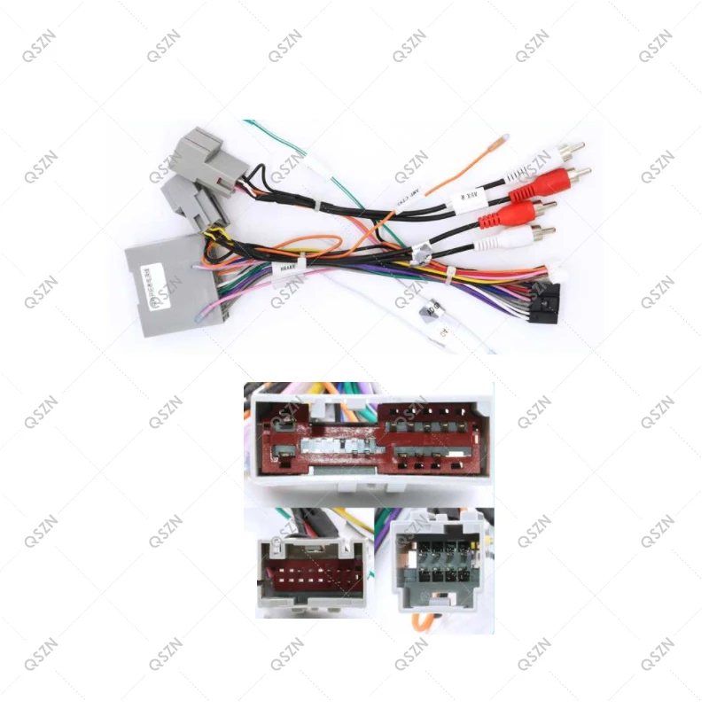 

Автомобильный 16-контактный аудио жгут проводов с can-шиной для Ford Fusion/Kuga/Escape 2007-2012 Стерео монтажный Проводной адаптер