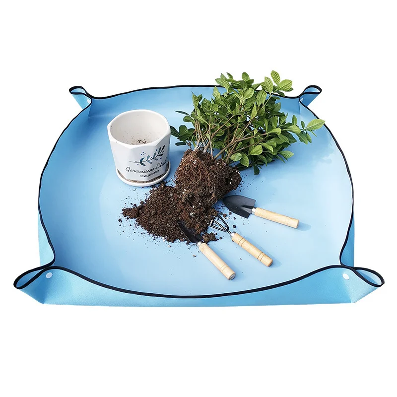 

1pcs Planting Mat 50cm-100cm Gardening Potting Pad Foldable Garden Plant Flower Pot Transplanting Waterproof Mats